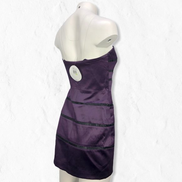 NWT BCBGeneration Violet Seamed Bustier Dress Sz 4 - Picture 5 of 11